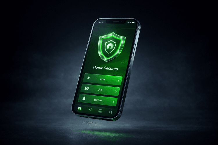 Mobilapp för hemlarm
