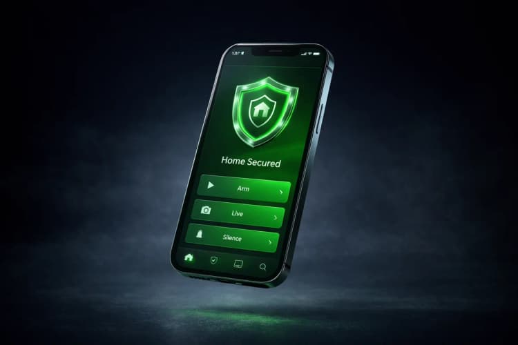 Mobilapp för hemlarm